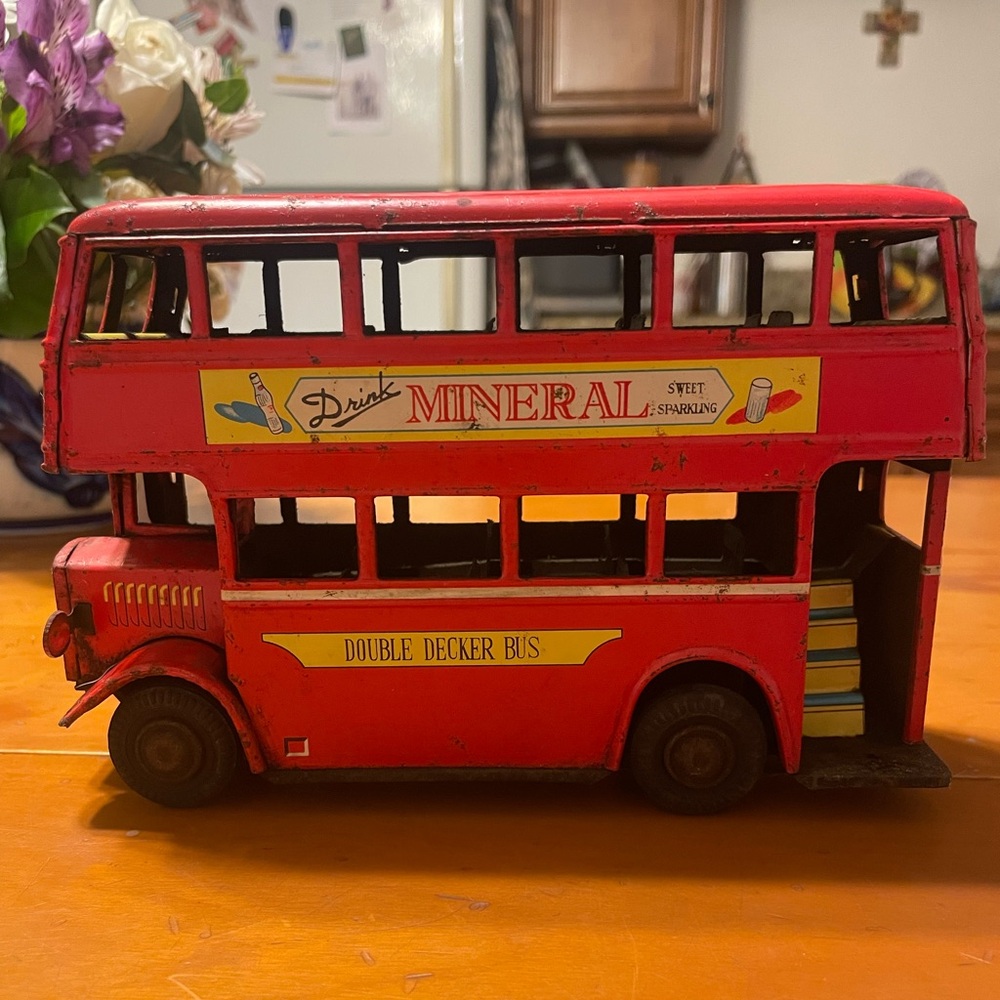 Vintage TRI-ANC MINIC Double Decker Bus